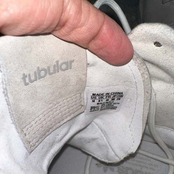 Adidas Shoes Mens 10 Tubular Invader Strap Running Sneakers Lace Up BB5038 White - Picture 11 of 13